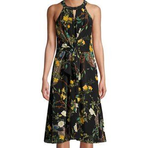 NWT Kobi Halperin Mavis Floral Print A Line Dress Size S